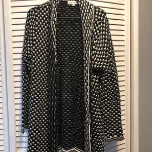 Black and white sweater